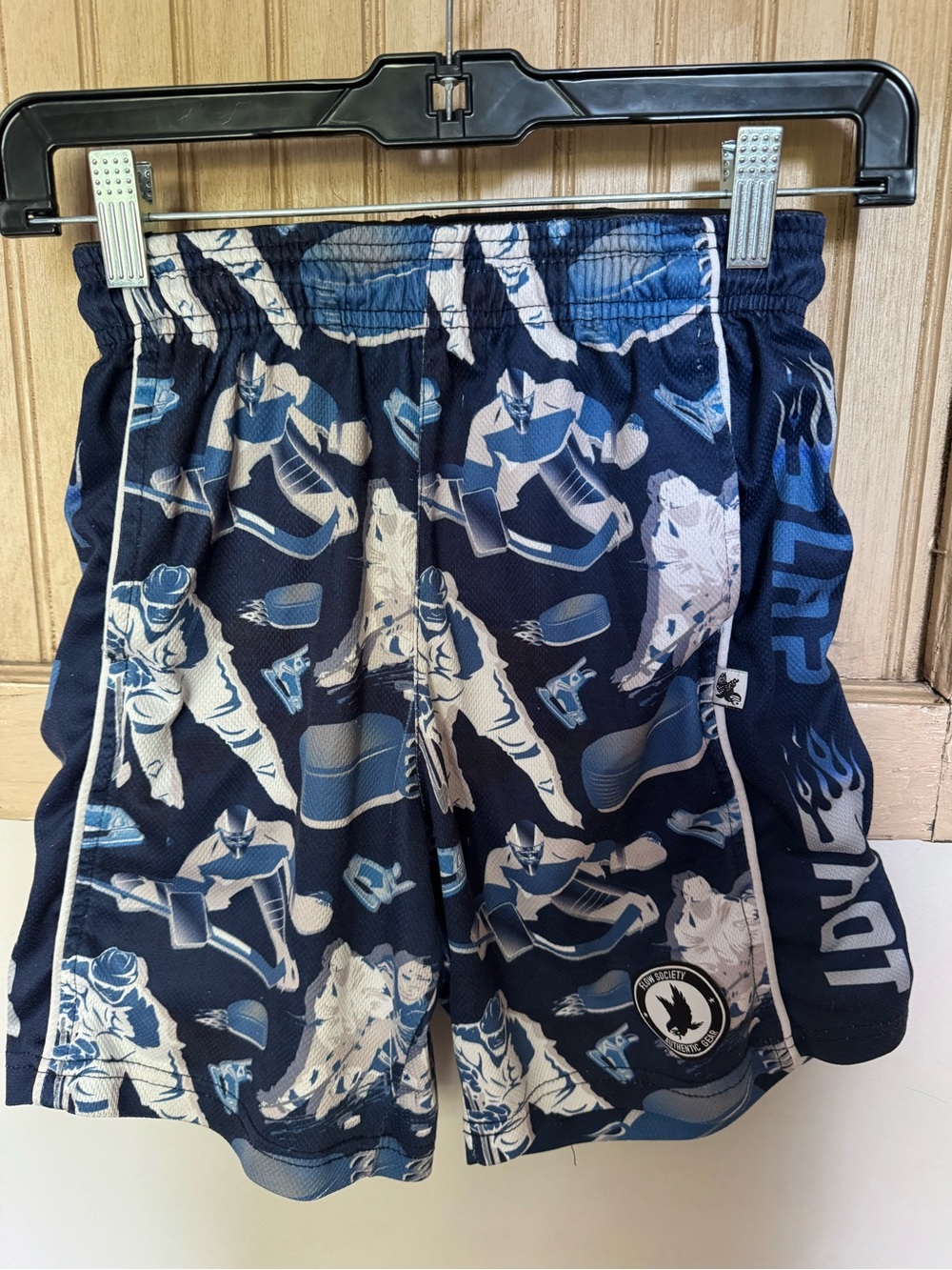 Flow Society Hockey Print Athletic Shorts